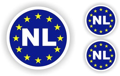 Europese Unie Nederlandse Auto Stickers