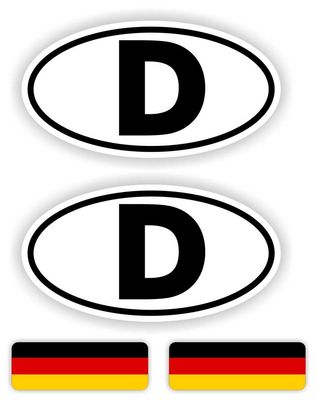 Duitse Auto Sticker Set (D)