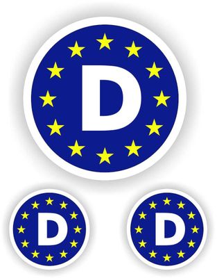 Duits EU auto stickers