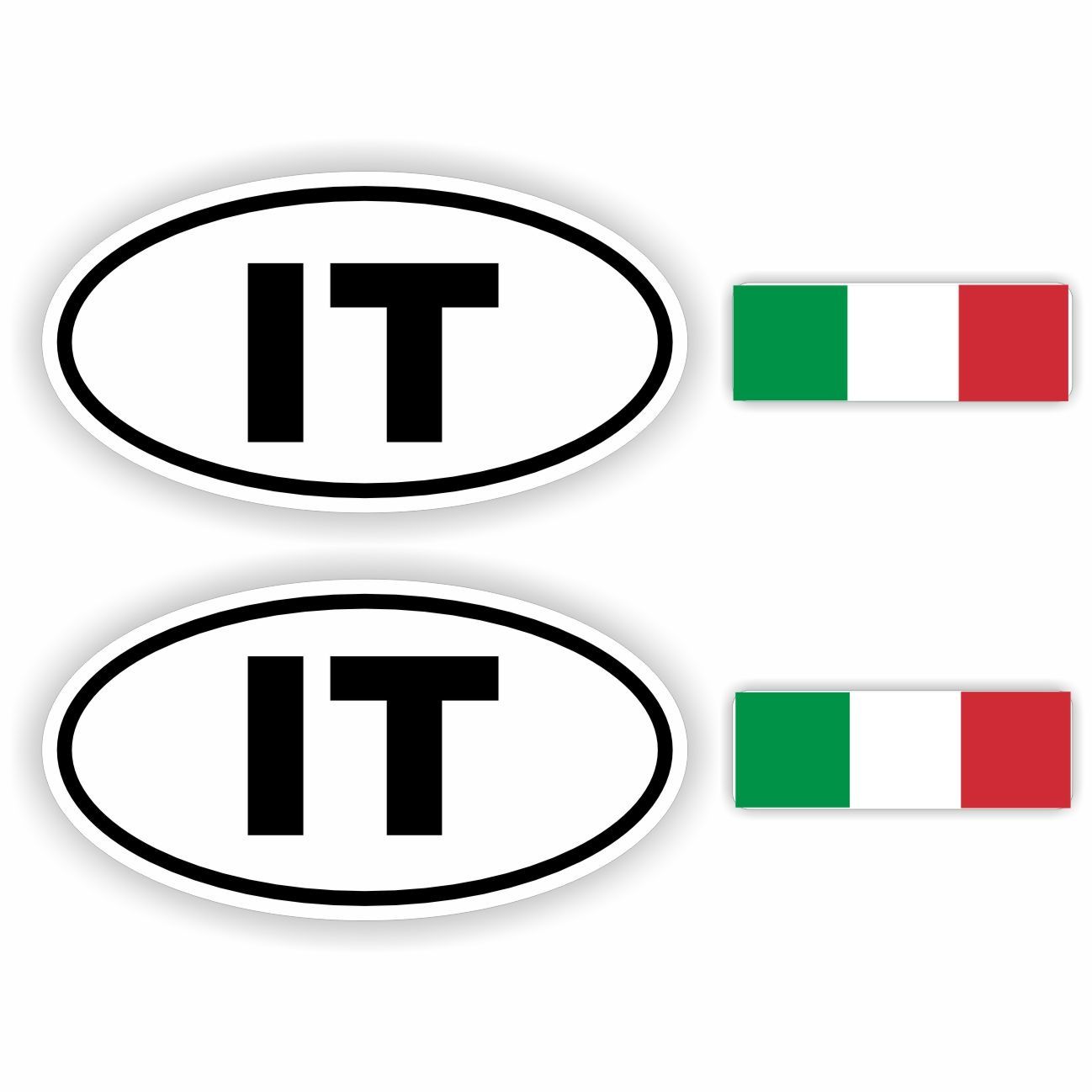 IT, Italië auto sticker set