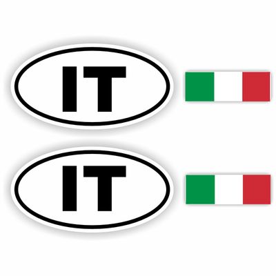 IT, Italië auto sticker set