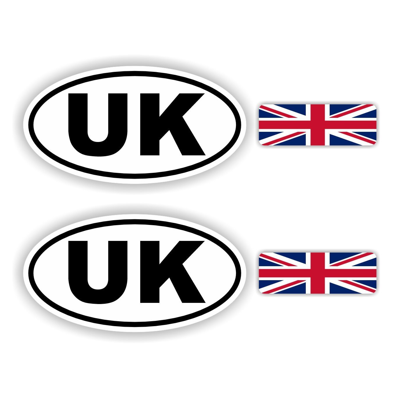 UK, Verenigd Koninkrijk auto sticker set
