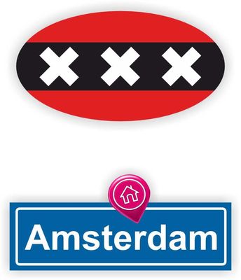 Toon je trots voor Amsterdam met deze auto stickers