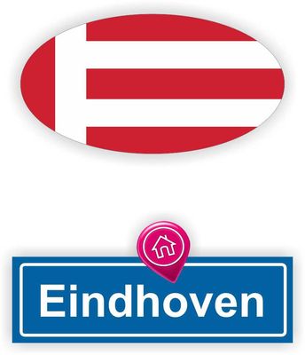 Toon Je Trots voor Eindhoven: Auto Sticker Set!