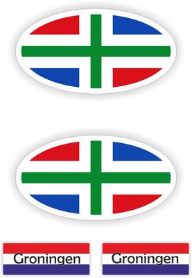 Provincie Groningen auto stickers.