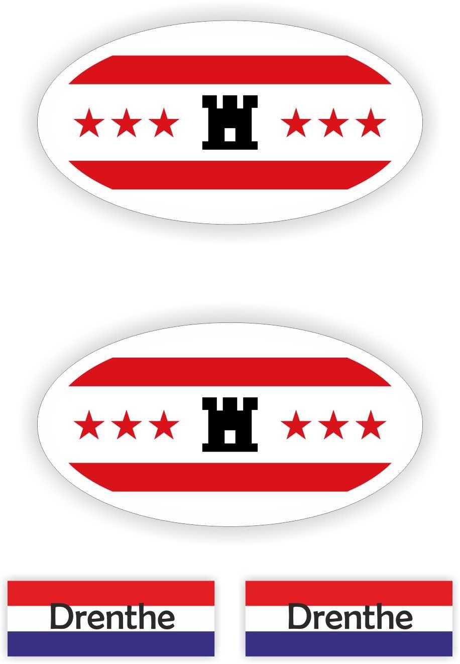 Provincie Drenthe auto stickers.