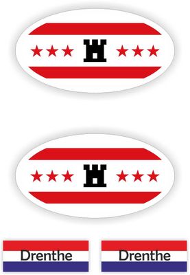 Provincie Drenthe auto stickers.