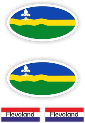 Provincie Flevoland auto stickers.