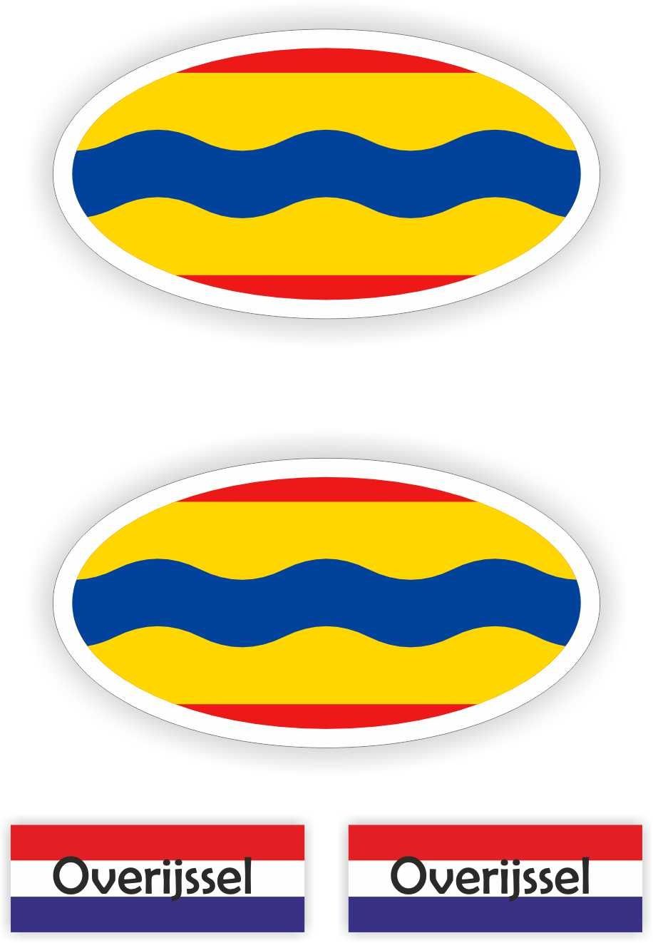 Provincie Overijssel  auto stickers.