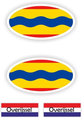 Provincie Overijssel  auto stickers.