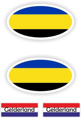 Provincie Gelderland auto stickers.