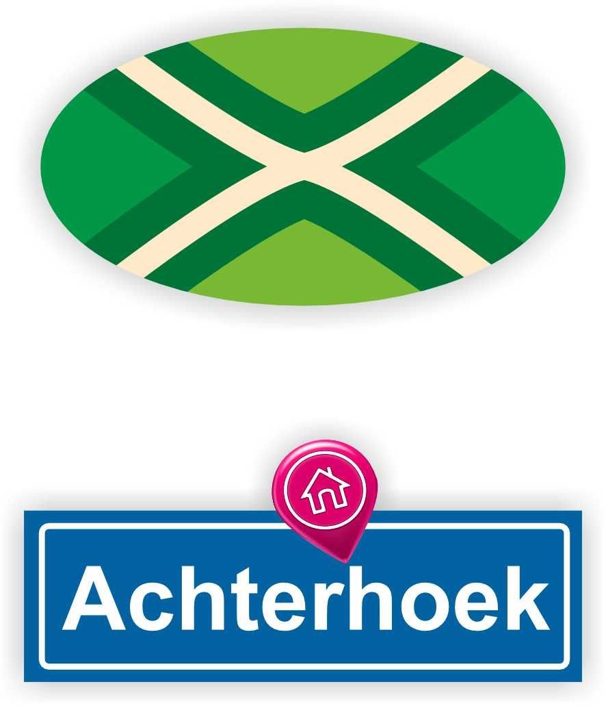 Laat je Achterhoekse trots zien met deze unieke autosticker set!