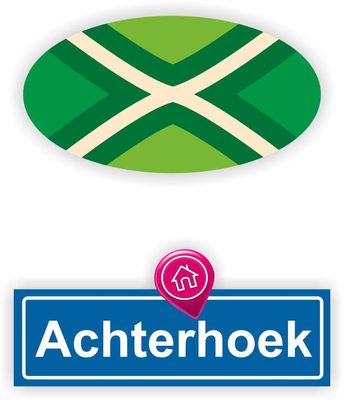 Laat je Achterhoekse trots zien met deze unieke autosticker set!