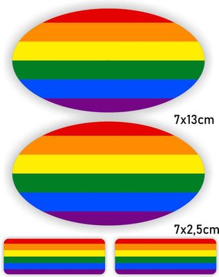 Regenboogvlag lgbt stickers