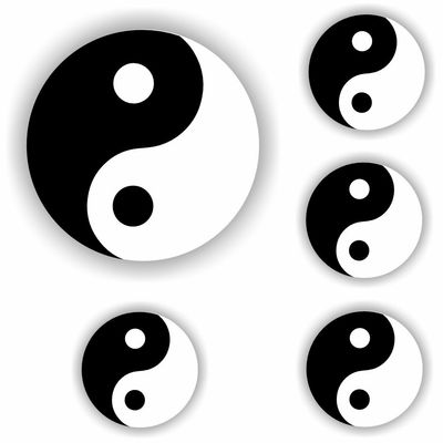 Yin-Yang sticker set
