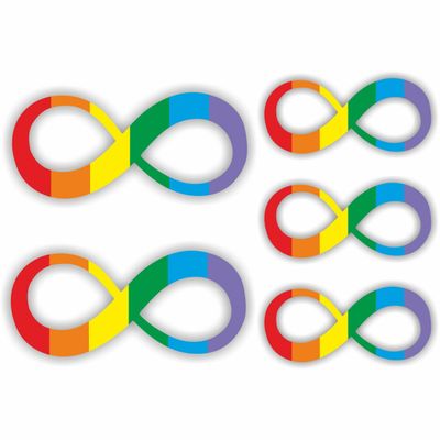 Infiniti stickers Regenboog stickers