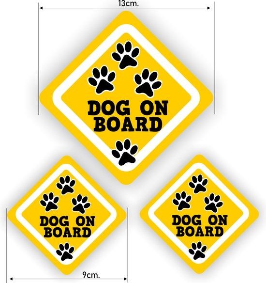 Dog on Board Sticker Set