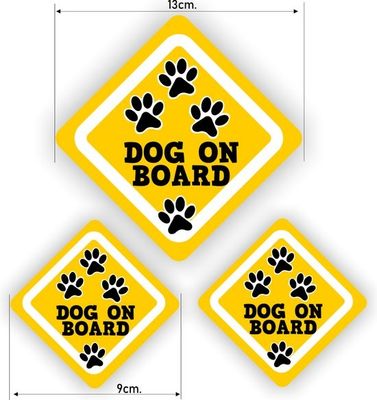 Dog on Board Sticker Set