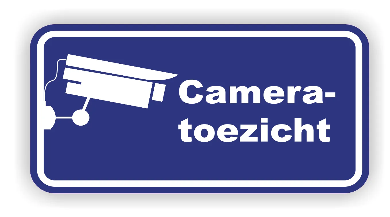 Cameratoezicht sticker