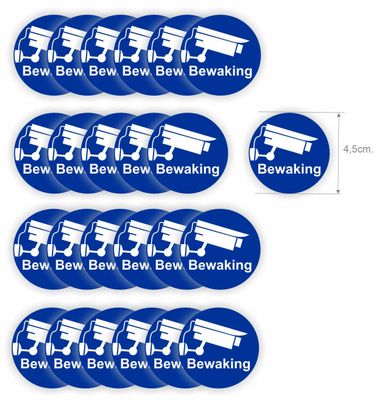 Camerabewaking sticker set 24 stuks