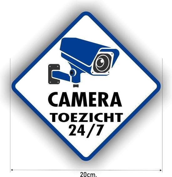 Cameratoezicht sticker 