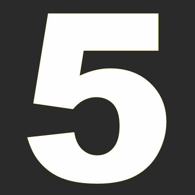 Cijfer Sticker &#39;5&#39;