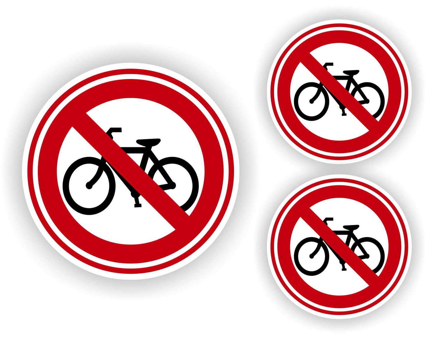 Geen fietsen plaatsen sticker