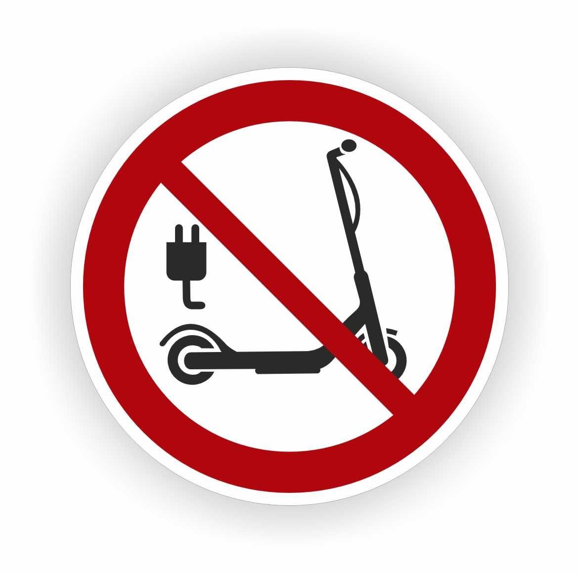 Step plaatsen verboden sticker Ø 20 cm.