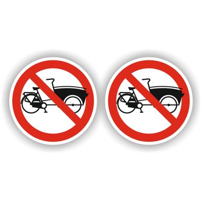 Maak een einde aan hinderlijk geparkeerde bakfietsen met deze duidelijke verkeersbord stickers