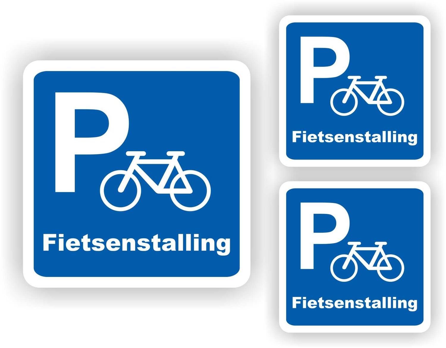 Fietsenstalling sticker set
