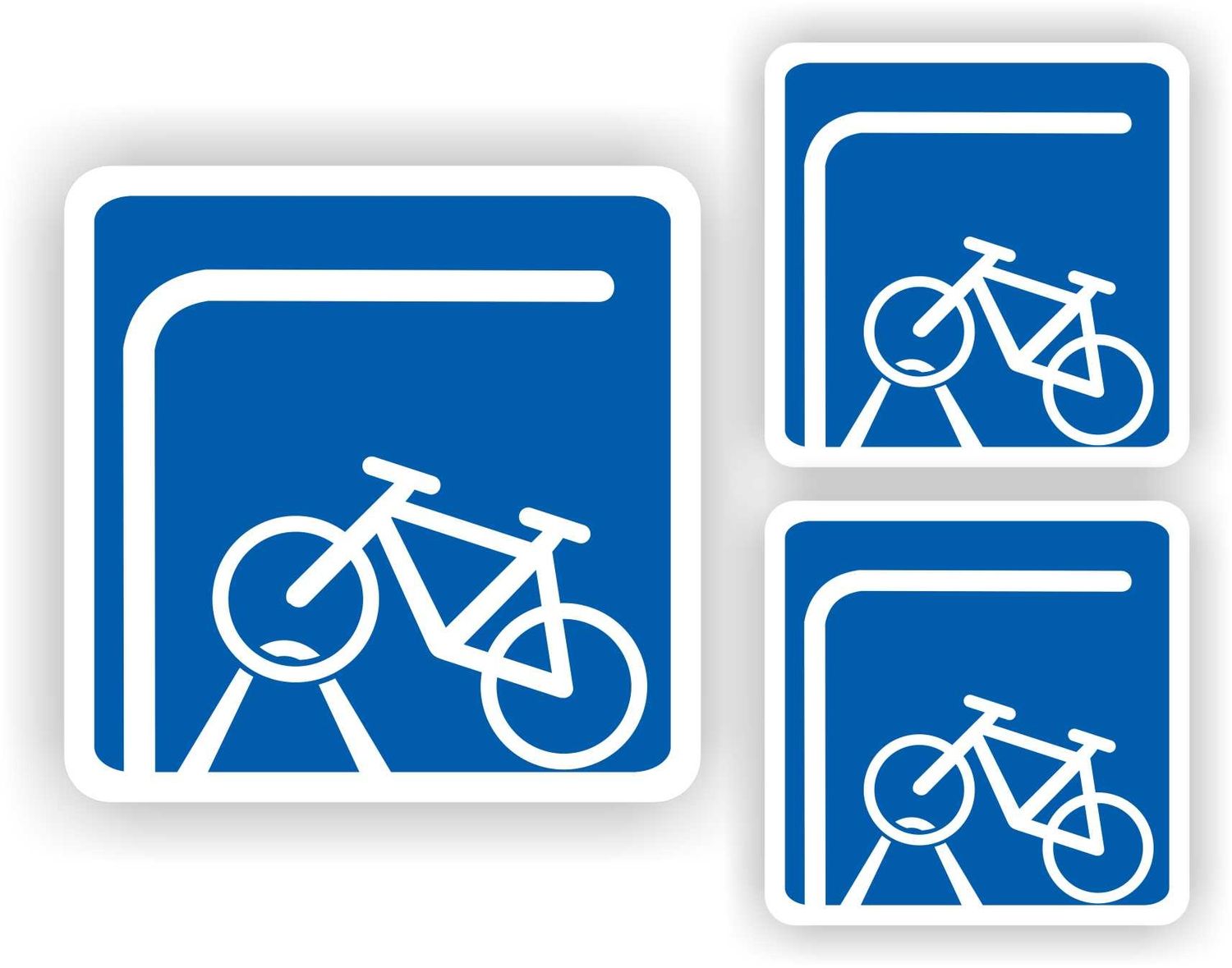 Fietsen stalling 3 stickers