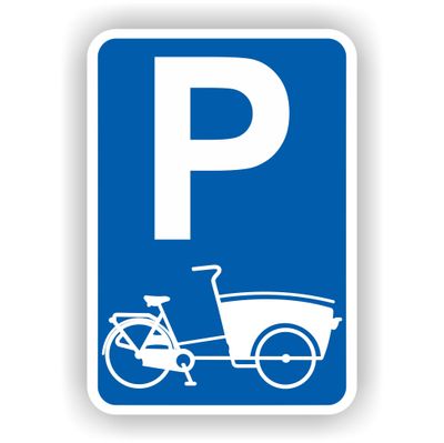 Hinderlijk geparkeerde bakfietsen zijn verleden tijd! Met deze duidelijke en opvallende &#39;Bakfiets Fietsenstalling&#39; sticker