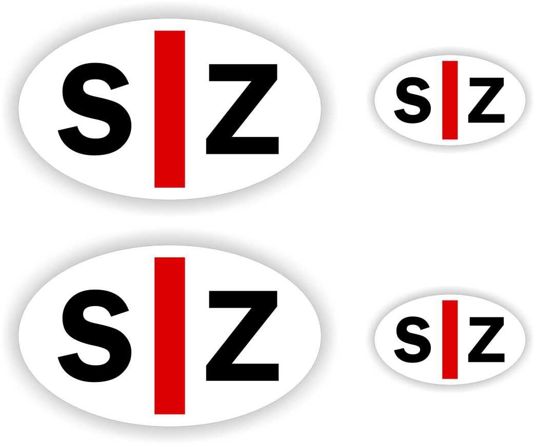 SZ slecht ziende Embleem stickers