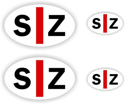 SZ slecht ziende Embleem stickers