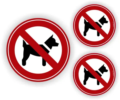 Honden geen toegang set 3 st.