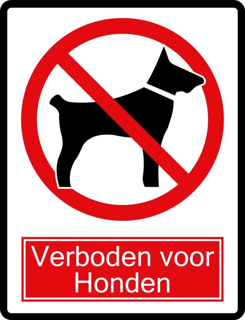 Verboden voor honden