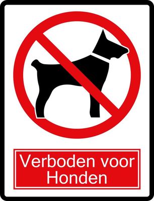 Verboden voor honden