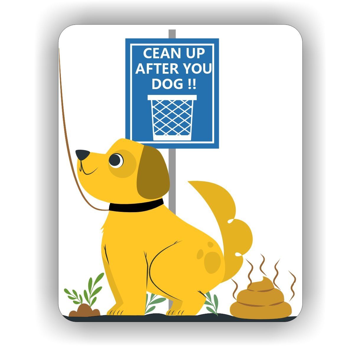  Clean up after you dog sticker