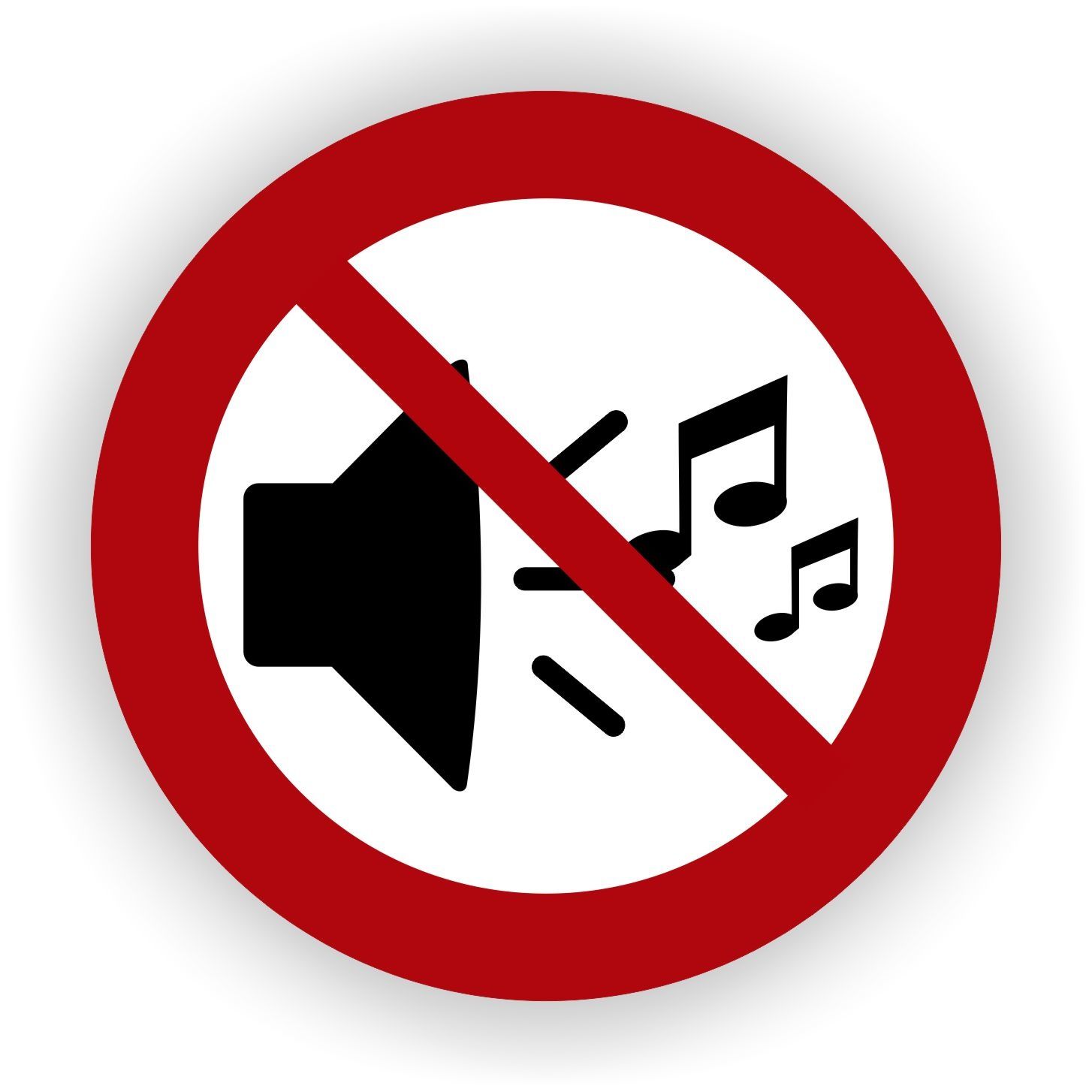 Geluid Afspelen Niet Toegestaan Pictogram Sticker