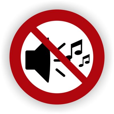 Geluid Afspelen Niet Toegestaan Pictogram Sticker