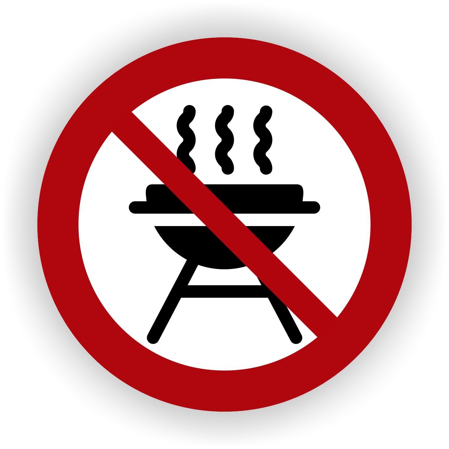 BBQ Hier Niet Toegestaan Sticker