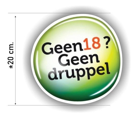 geen alcohol sticker