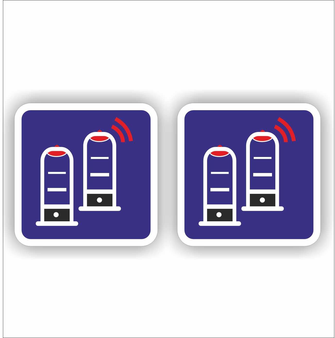 Sticker set winkel anti diefstal poortjes
