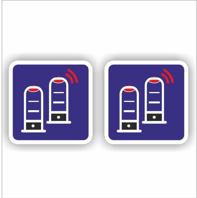 Sticker set winkel anti diefstal poortjes