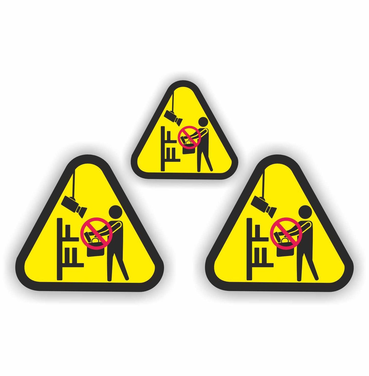 Winkeldiefstal camera toezicht sticker set