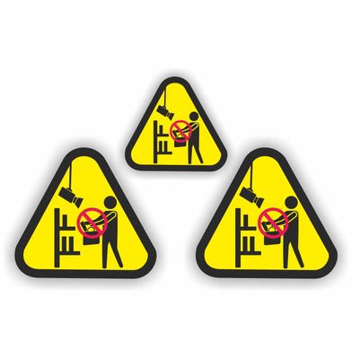 Winkeldiefstal camera toezicht sticker set