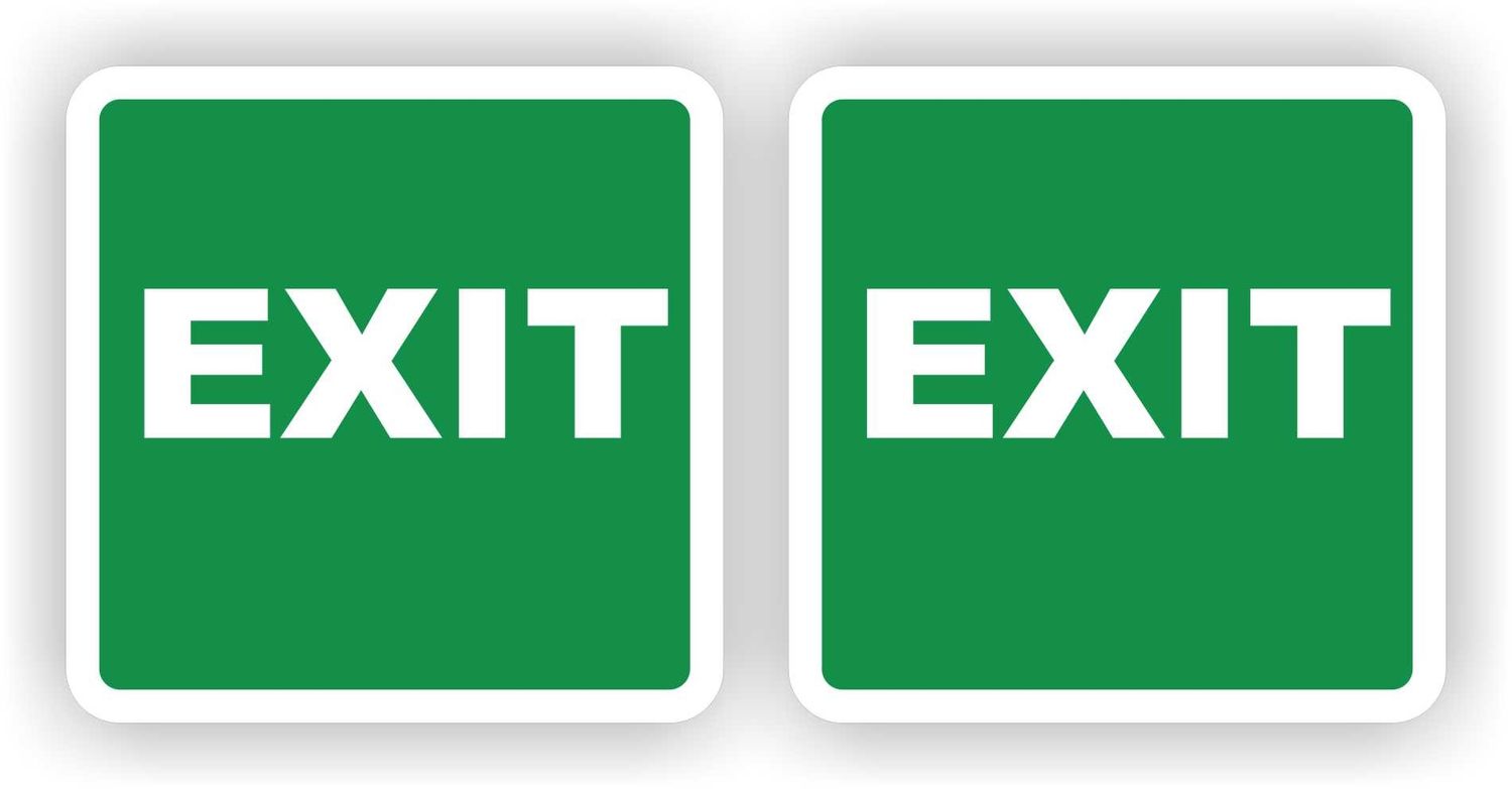 EXIT Sticker Set