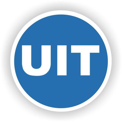 UIT uitgang deursticker Ø20