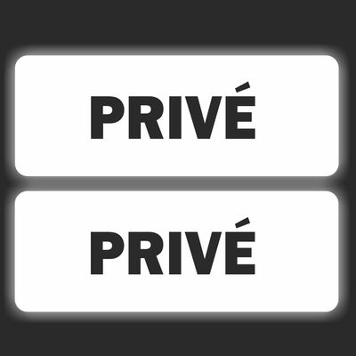 Privé tekst stickers set