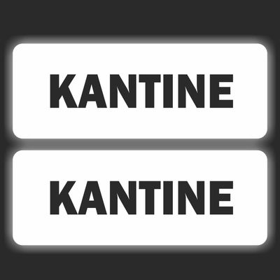 Kantine tekst sticker